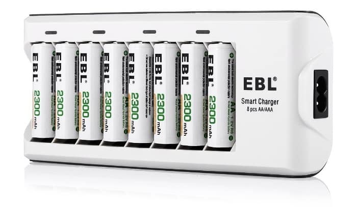 ¿Y qué pasa si necesitas un cargador para muchas pilas? EBL 808A