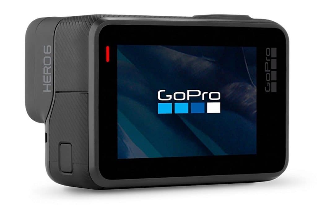 GoPro Hero6 Black - Videocámara de acción (4K, 12 MP, resistente y sumergible hasta 10m sin carcasa, pantalla táctil 2")