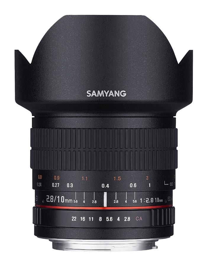 Samyang 10mm f/2.8 ED AS NCS CS - Lente Prime gran angular para Nikon