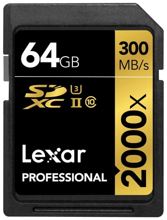 Lexar Professional Class 10 UHS-II 2000X de 64GB