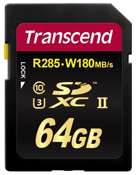 Transcend 64GB SDXC UHS-II U3 64GB SDXC UHS-II Clase 10 Memoria Flash