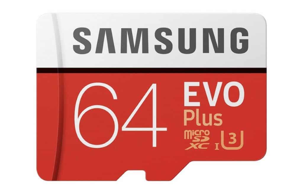 Samsung EVO Plus - Tarjeta de Memoria microSD de 64 GB con Adaptador SD, 100 MB/s, U3