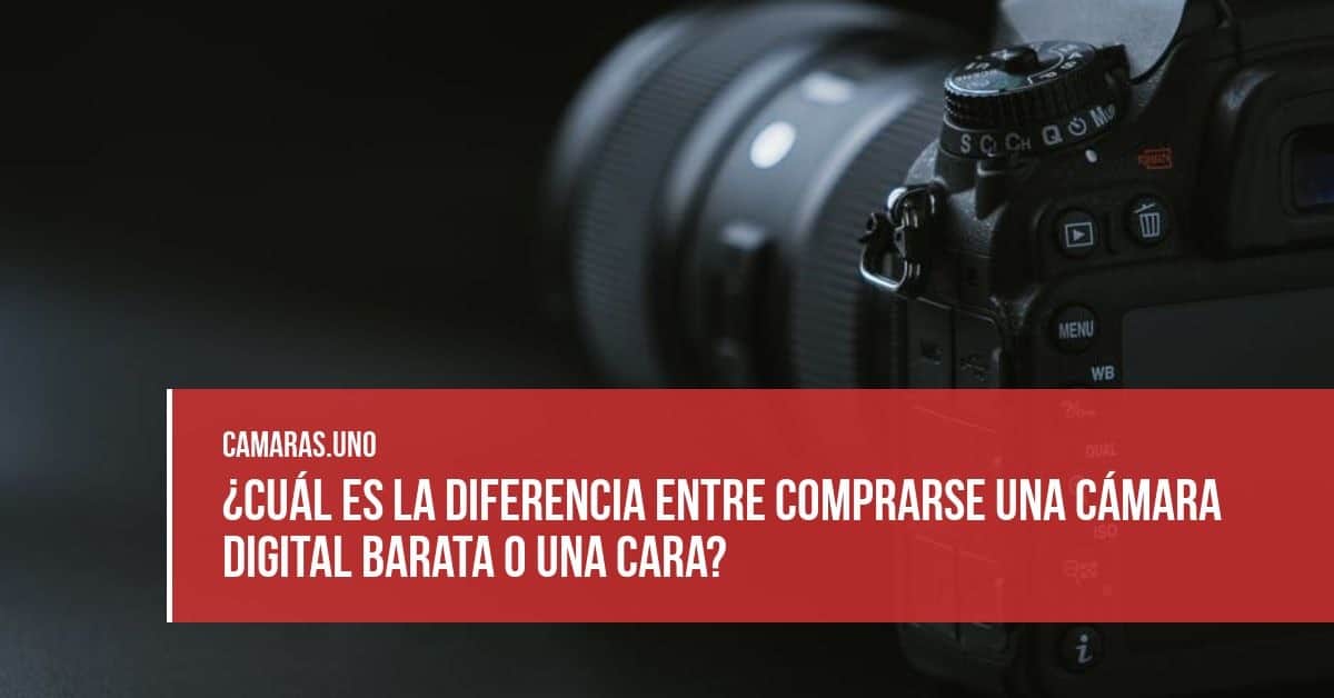 ¿Cuál es la diferencia entre comprarse una cámara digital barata o una cara?