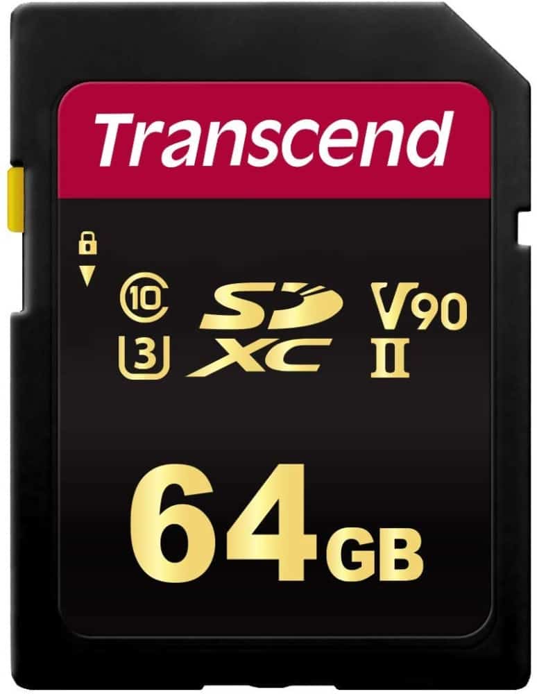 Transcend SDC700S – Tarjeta SD 64 GB Clase 10, UHS-II, U3, V90 (Lectura hasta 285 MB/s, Escritura hasta 180 MB/s)