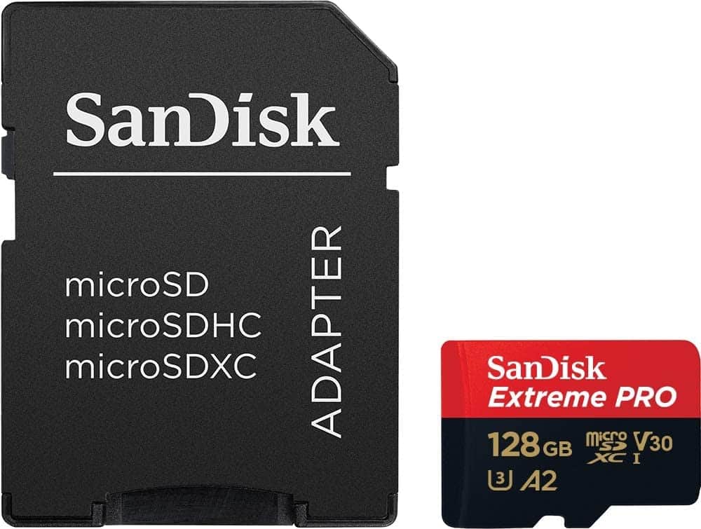 SanDisk Extreme PRO 128 GB microSDXC UHS-I + adaptador SD