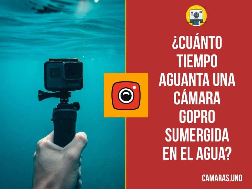 ¿Cuánto tiempo aguanta una cámara GoPro sumergida en el agua?