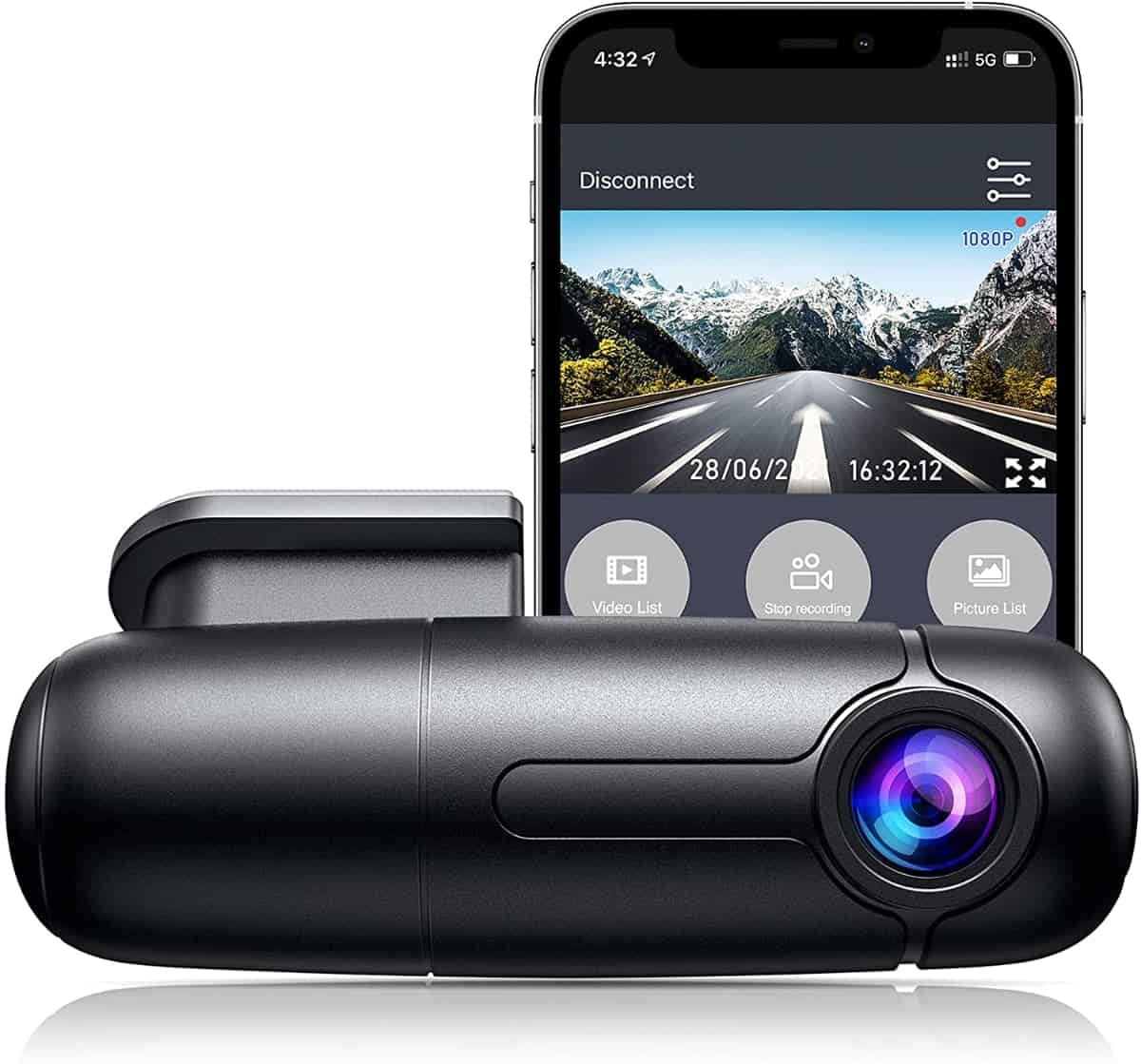 4K Full HD 360 Grados Dashcam Cámara Coche Vision Nocturna - 2,7 Inch Wifi  Dual Cam Camara Para Coches Grabadora Con G-Sensor,Detección De Choque,  Grabación De Aparcamiento - Soporte 128G Tarjeta 