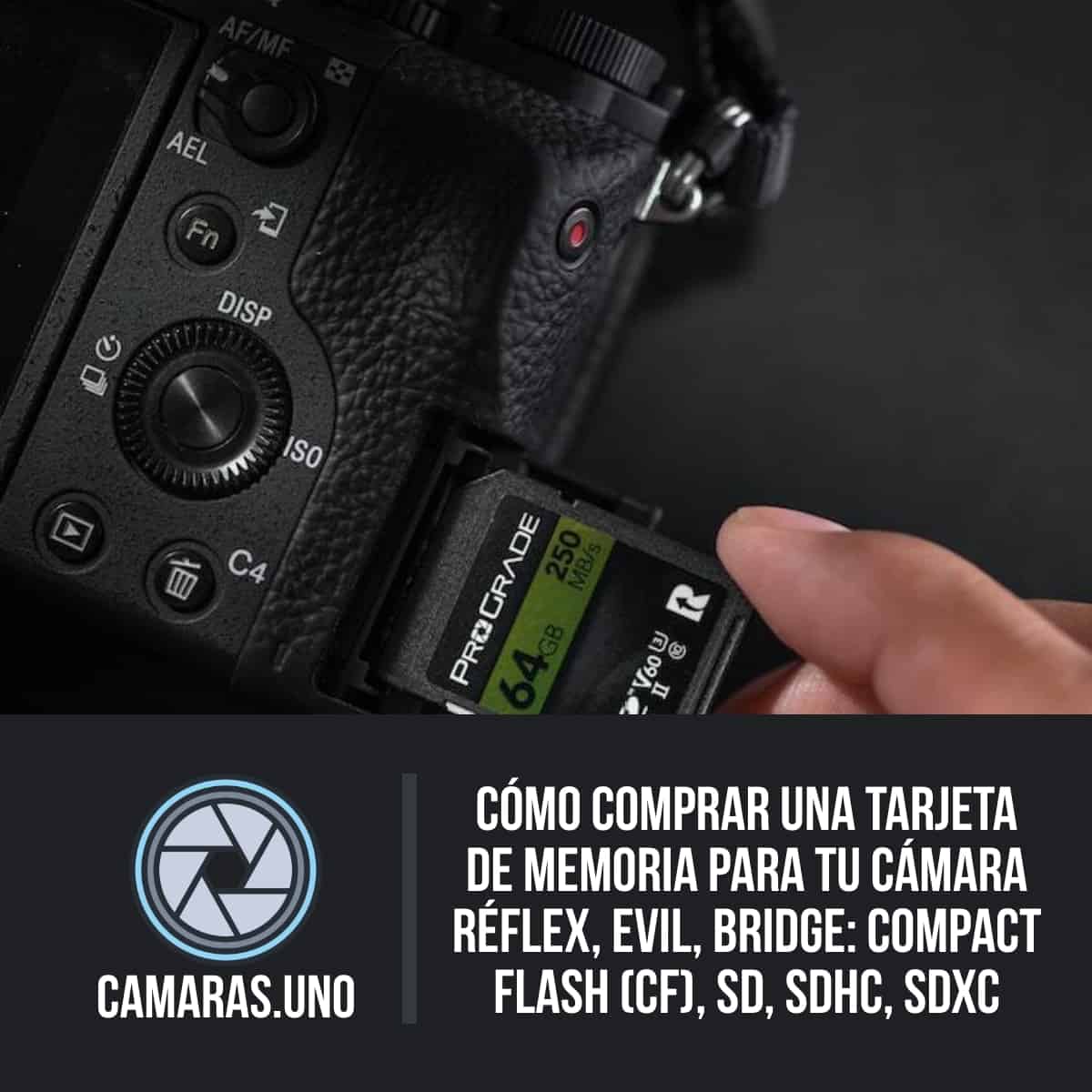 Cómo comprar una tarjeta de memoria para tu cámara réflex, EVIL, Bridge: Compact Flash (CF), SD, SDHC, SDXC